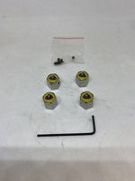 8130271172524037 - Tyre Valve Dust Cap Set-Green/Yellow