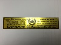 LOT/DECAL-OIL - Decal 'Valvoline Oil'