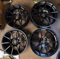 A147G0001/0002F - Ten Spoke Forged Black Alloys