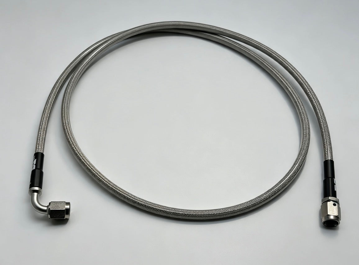 M12BRA41/120 - Braided Brake Hose-Rear RH [120cm] #