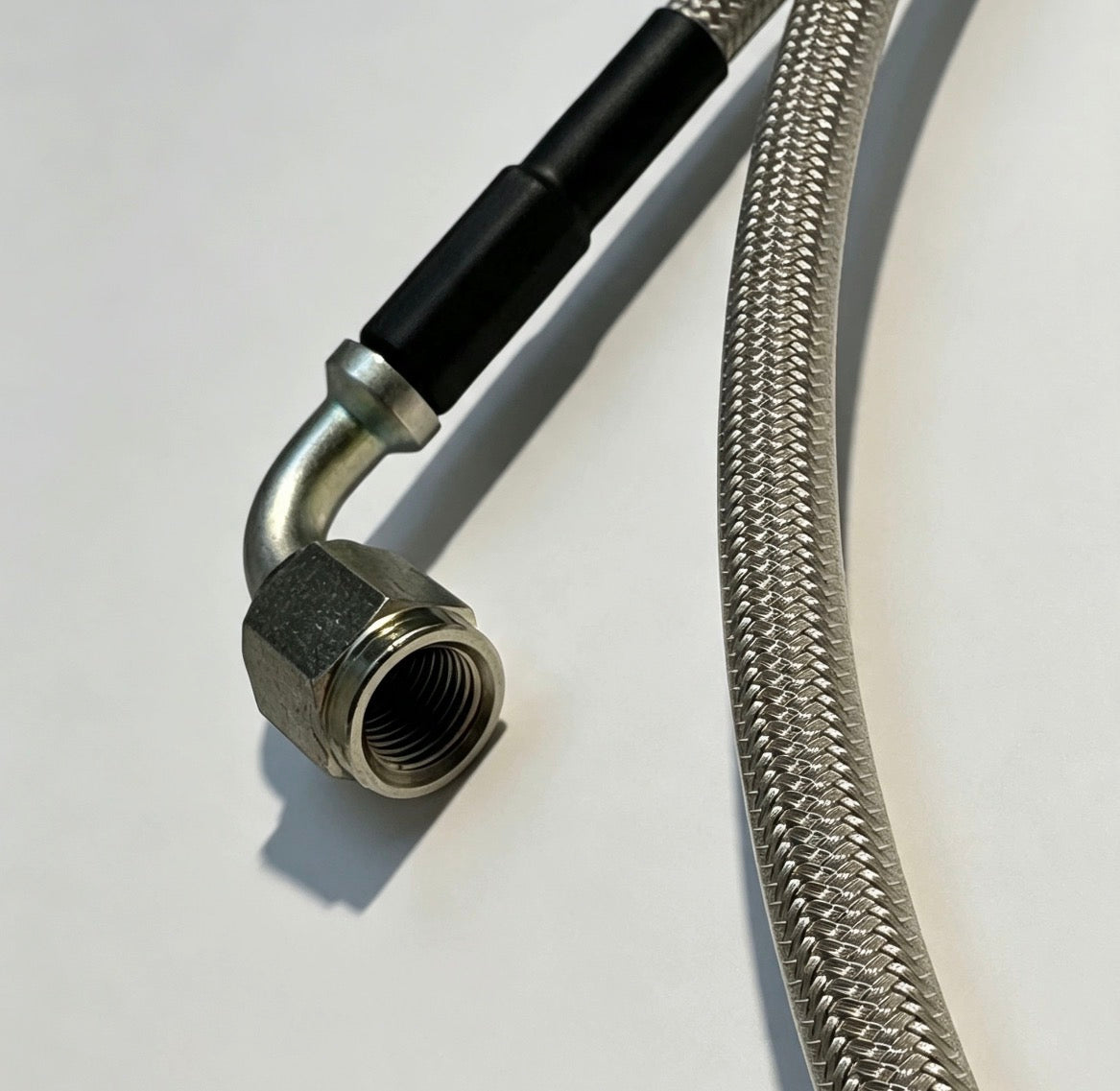 M12BRA41/120 - Braided Brake Hose-Rear RH [120cm] #