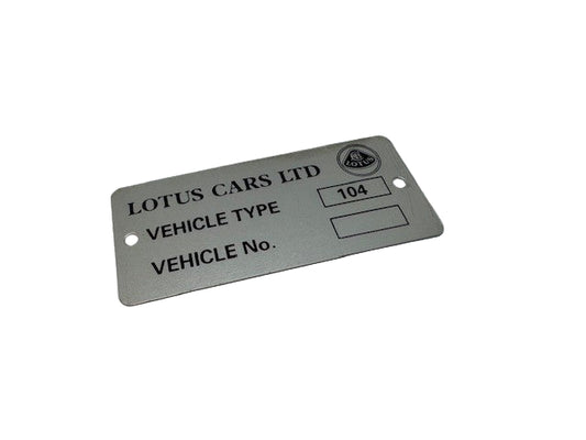 P530.1301.003AC - Vauxhall Lotus Carlton Identity Plate